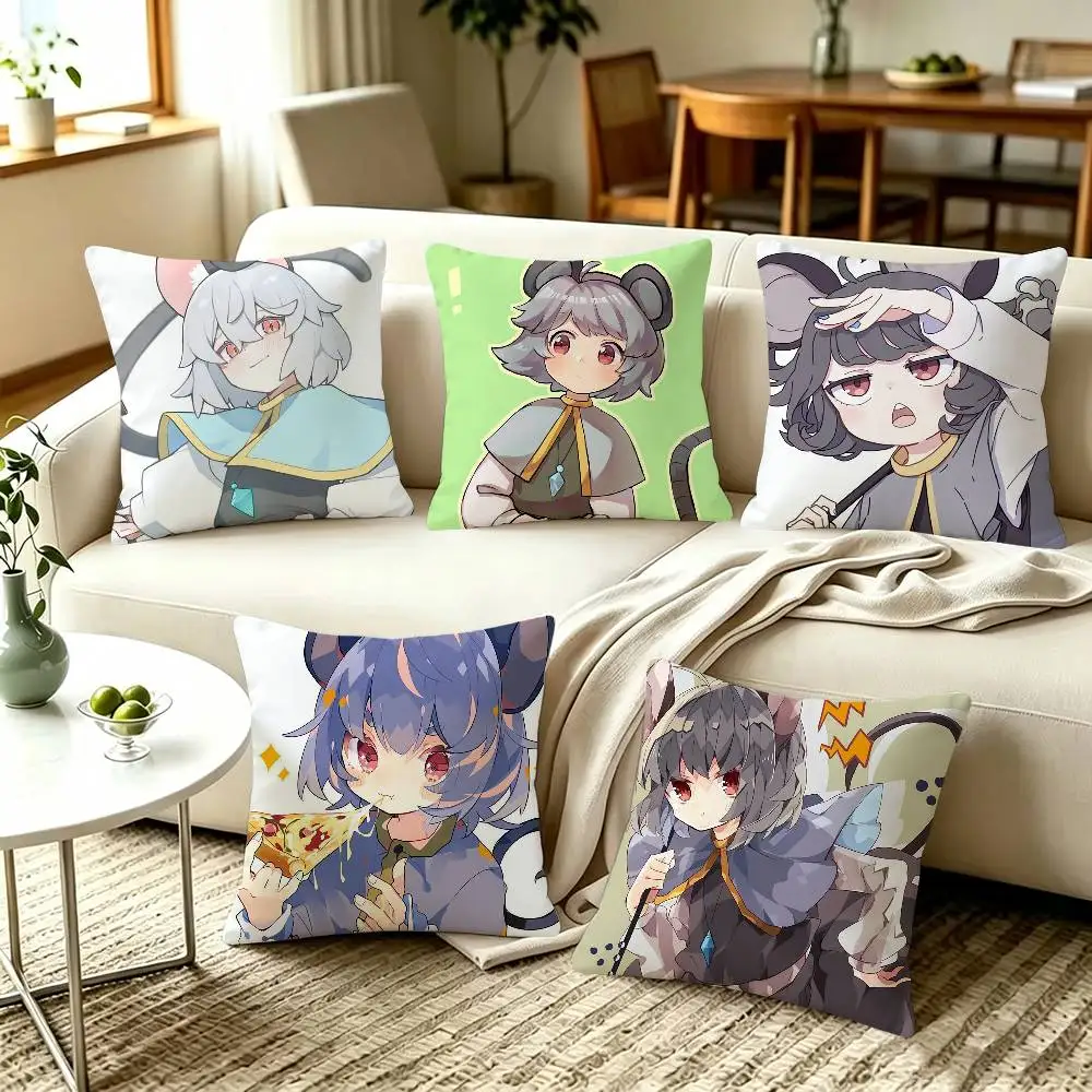 Nazrin TOUHOU Project Cute Pillow Covers, Home Sofa Cushion Covers and Aecorative Custom