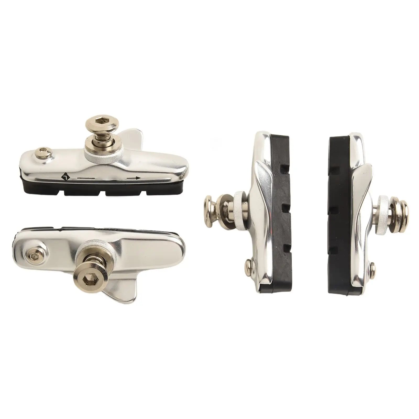 

2 Pair Brake Blocks Designed for Road Bicycles Compatible with Caliper Brake For Pads Shoes Racing Bike Systems