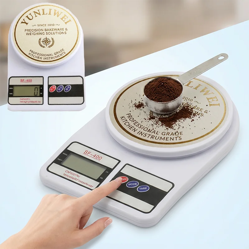 Electronic Digital Kitchen Scale SF-400 10kg/1g Food Weight Scale Baking Cookin Diet Precision Balance Measuring Tool Food Scale