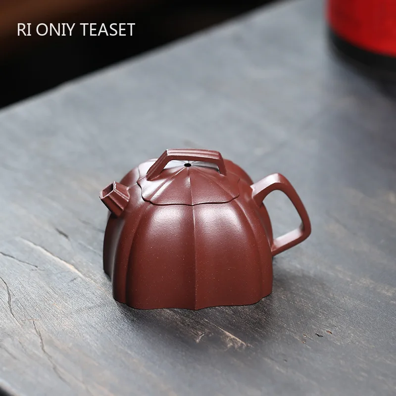 

140ml Yixing Purple Clay Teapots Creative Handmade Chinese Zisha Tea Pot Beauty Tea Infuser Kettle Household Tea Set Teaware