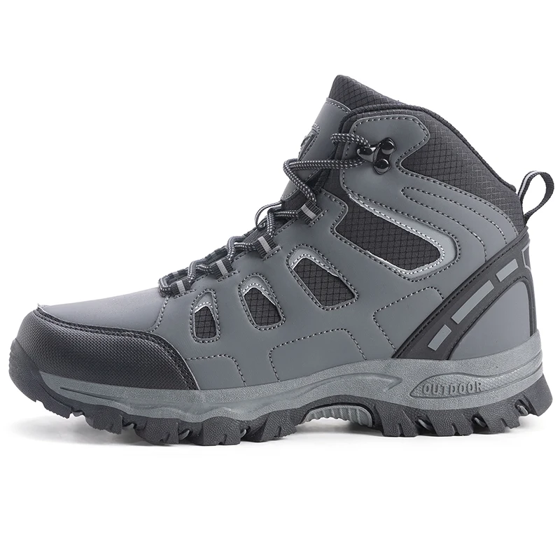 

Outdoor Hiking Shoes Men Lace-up Anti-slip Thick-soled High-top Men Shoes Breathable Casual Sports Shoes Men