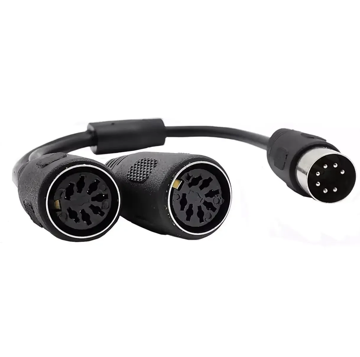 

MIDI DIN 7-контактный разъем «папа» на 2 двойных 7 DIN «мама» для смартфона AUX, стереоразъем для наушников, адаптер Y-разветвитель, удлинительный кабель