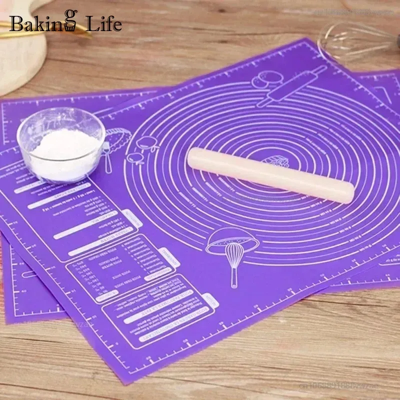 Silicone Baking Mat Pizza Dough Maker Pastry Kitchen Cooking Tools Utensils Non-stick Rolling Dough Pads Kneading Accessories