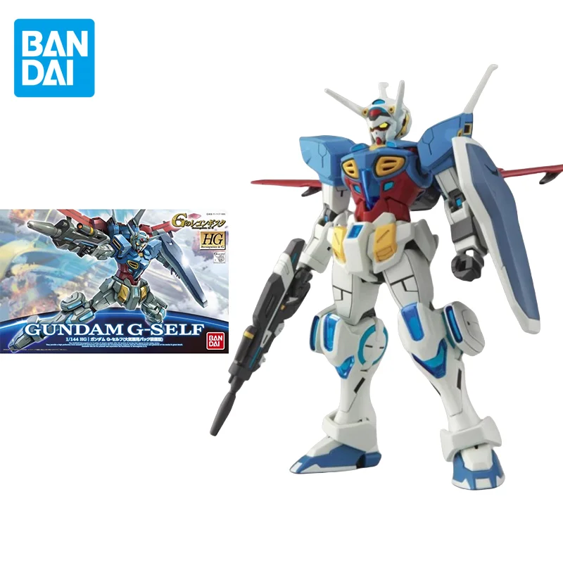 Bandai Original GUNDAM Anime HG 1/144 GUNDAM G-Self Action Figure Assembly Model Toys Collectible Model Gifts for Children