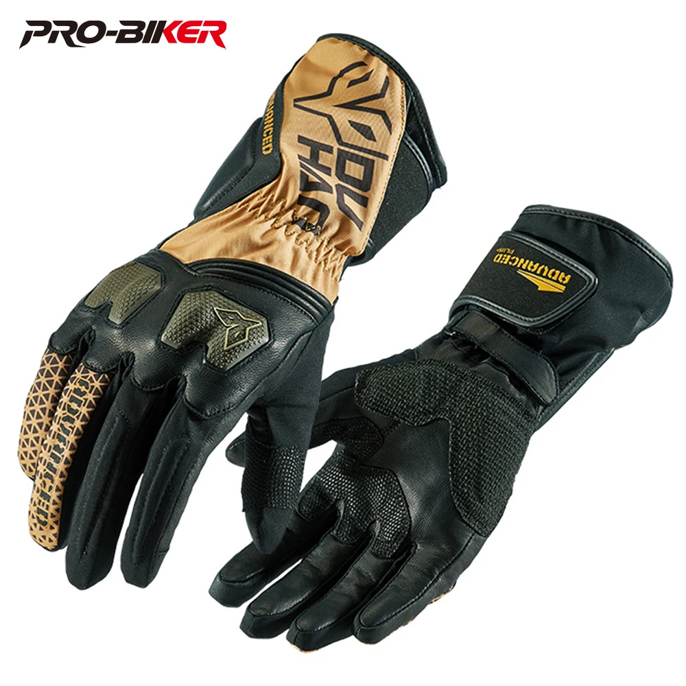 

DUHAN Full Finger Motorcycle Gloves Summer Wear Resistant Racing Gloves Non-slip Guantes Moto Mujer Touch Screen Guanti Moto