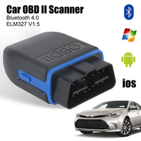 ELM327 V1.5 OBD2 Scanner Car Code Reader Ignition Starter OBD Diagnostic Tools Bluetooth 4.0 For iOS Android Windows Tester 12V