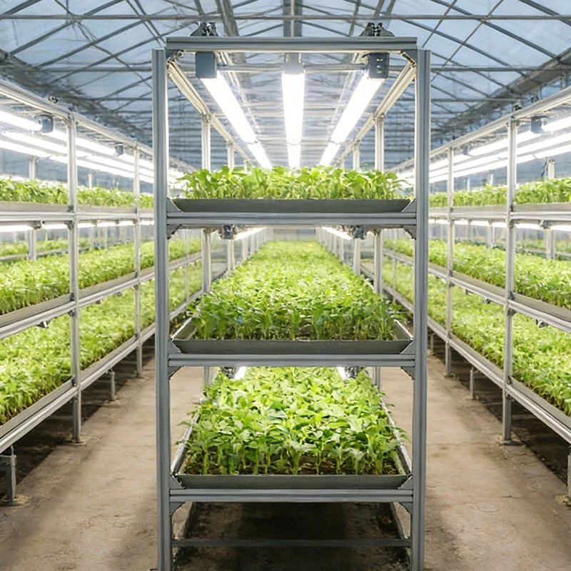 Multi-layer seedbeds with LED lights, greenhouse seedling racks, flower and vegetable seedling equipment