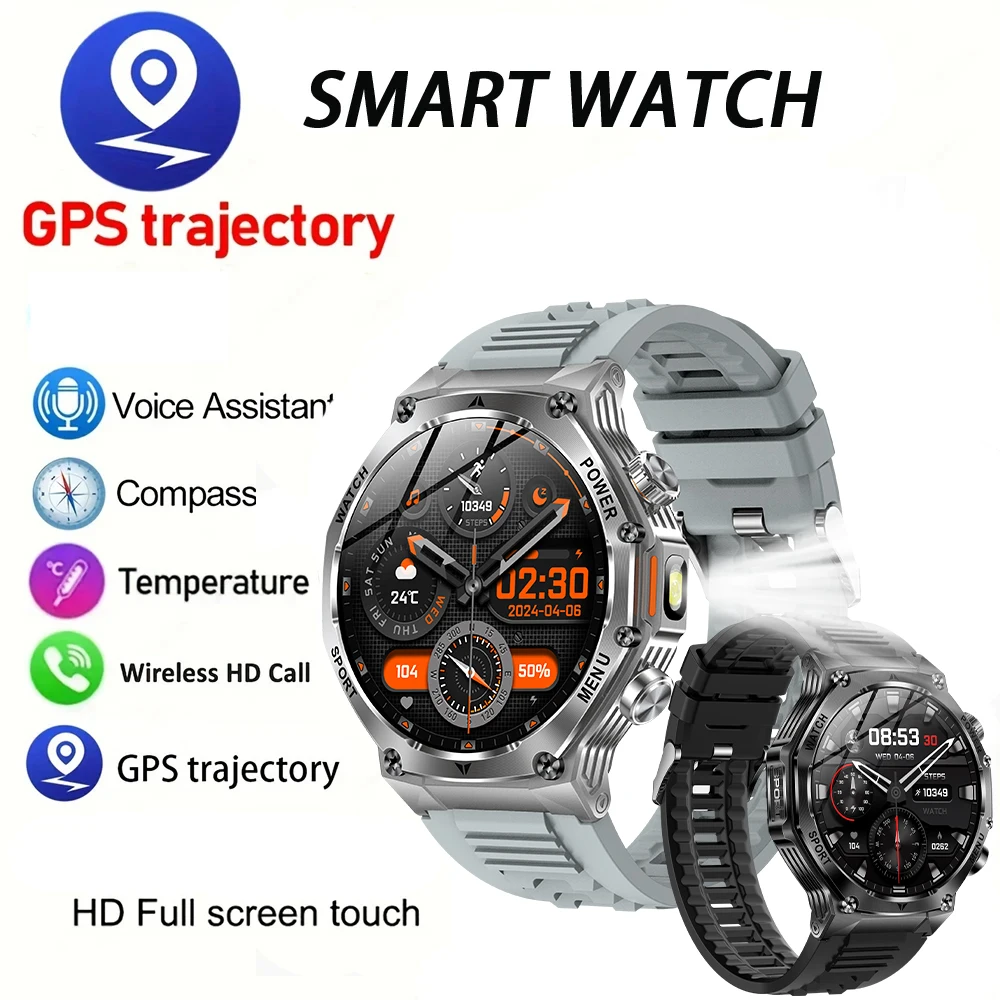 

2025 Новые мужские умные Bluetooth-часы 5,2 с большим экраном 1,8 дюйма, разрешение HD 390*390, новые мужские умные часы с вызовом