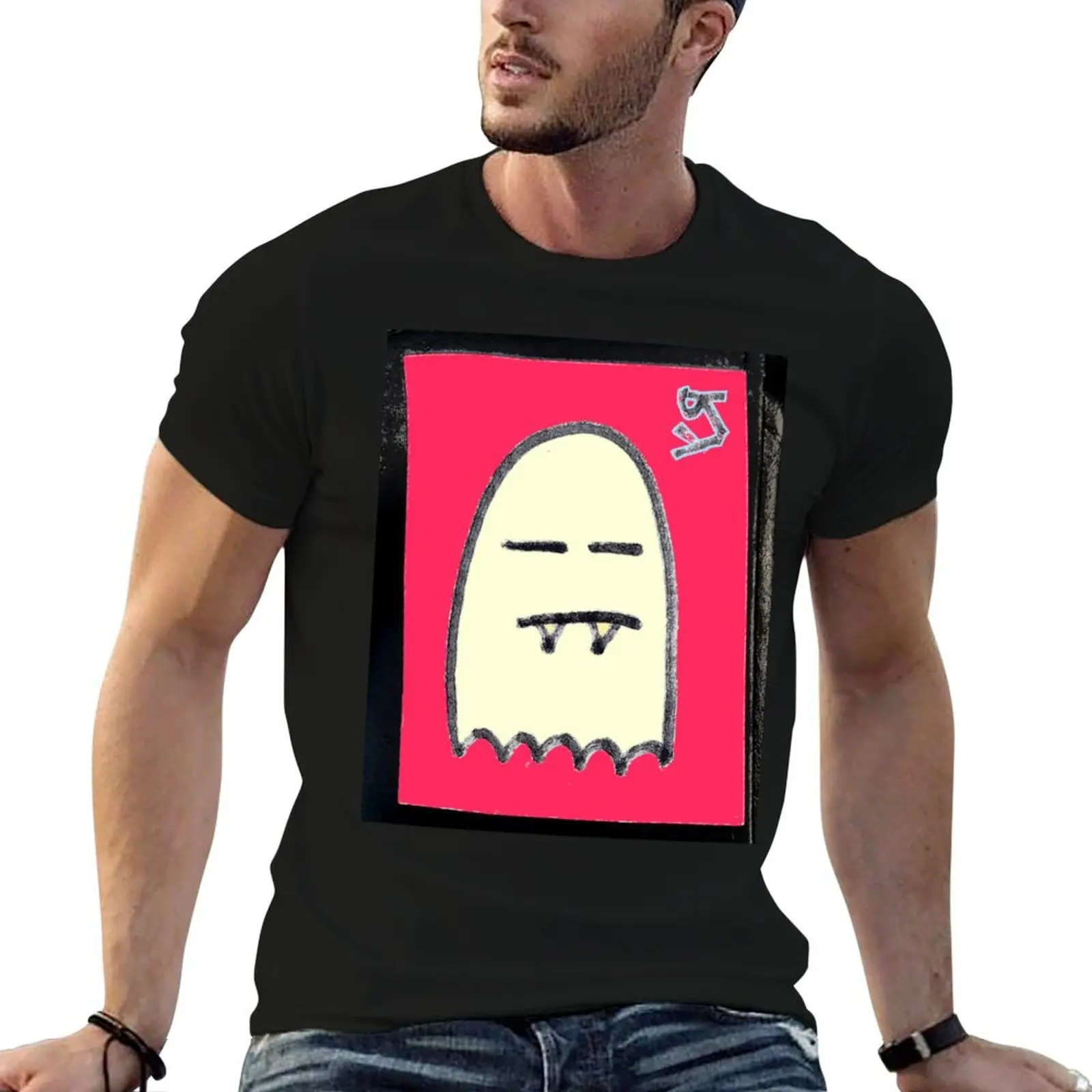 Vampire Ghost is Happy by Richard F. Yates T-Shirt Work Casual Loose Fit T-Shirt