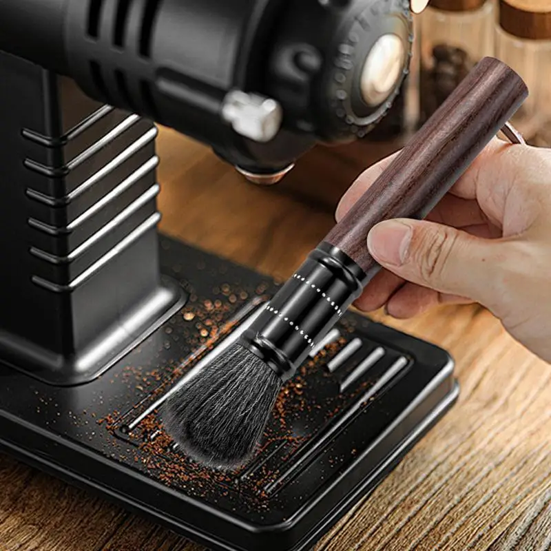 Coffee Brush Non Slip Coffee Grinder Brush 6.65 Inches Soft Coffee Cleaning Tool Flexible Coffee Grinder Cleaning Brush For