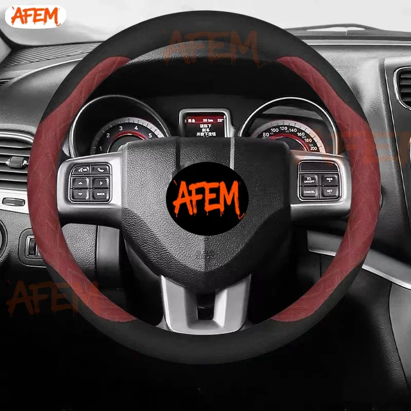 Car Steering Wheel Cover For Dodger SRT RAM Challenger Charger Durango Journey RT Avenger Caravan Caliber Dart Nitro Accessories