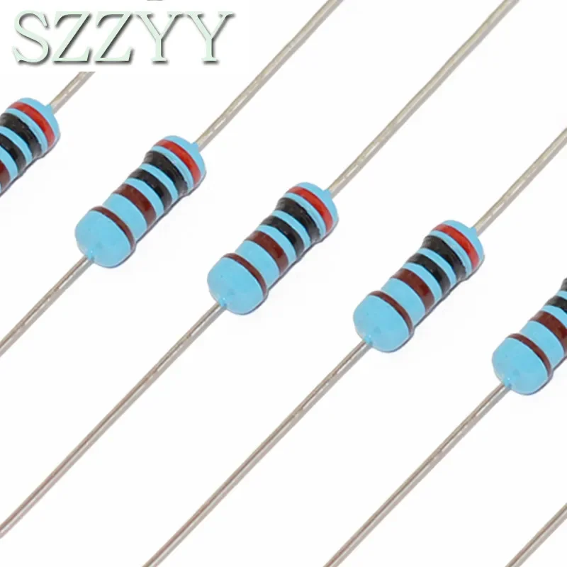 20 Buah 1W Resistor Film Logam 1% 1R ~ 1M 2R 10R 22R 47R 100R 330R 1K 4.7K 10K 22K 47K 100K 330K 470K 1 2 10 22 47 100 330 ohm
