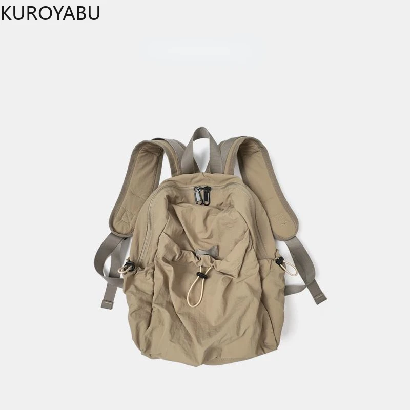 Y2k Drawstring Backpack Chic Black Shoulder School Bag Women 2024 New Designer Waterproof Travel Casual Backpacks Mochilas Mujer