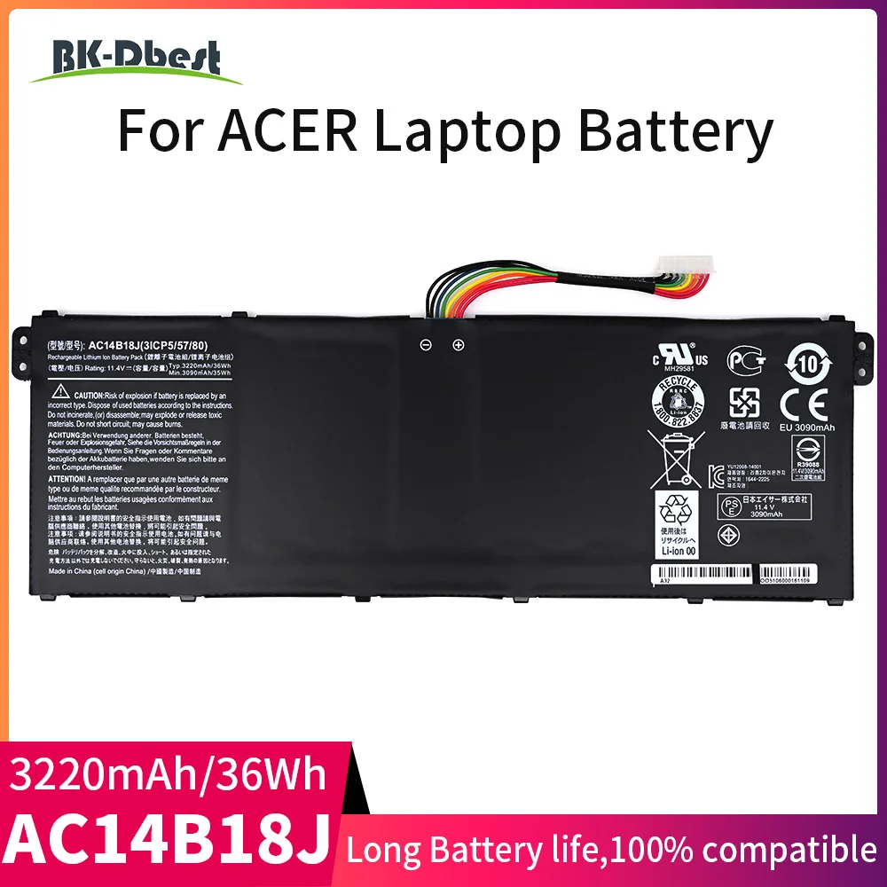 BK-Dbest AC14B18J Battery for Acer Chromebook 13 CB5-311 Acer TravelMate B115-M B115-MP Acer Aspire E3-111