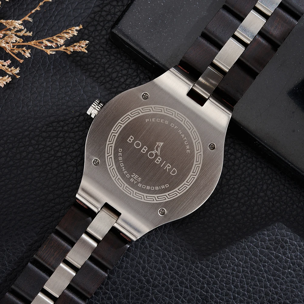 Custom Wood Watch for Dad Boyfriend Gift Personalized Engraved Text Groomsmen Quartz Wristwatch Support Dropshipping