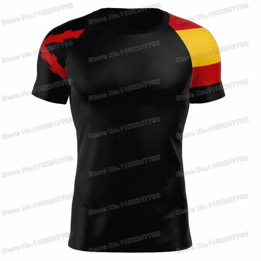 2023 Spanish Empire T Shirt Black Spain Outdoor Tech Shirts Men MTB Clothing Training Tops Fitness Jersey Running Sportswear