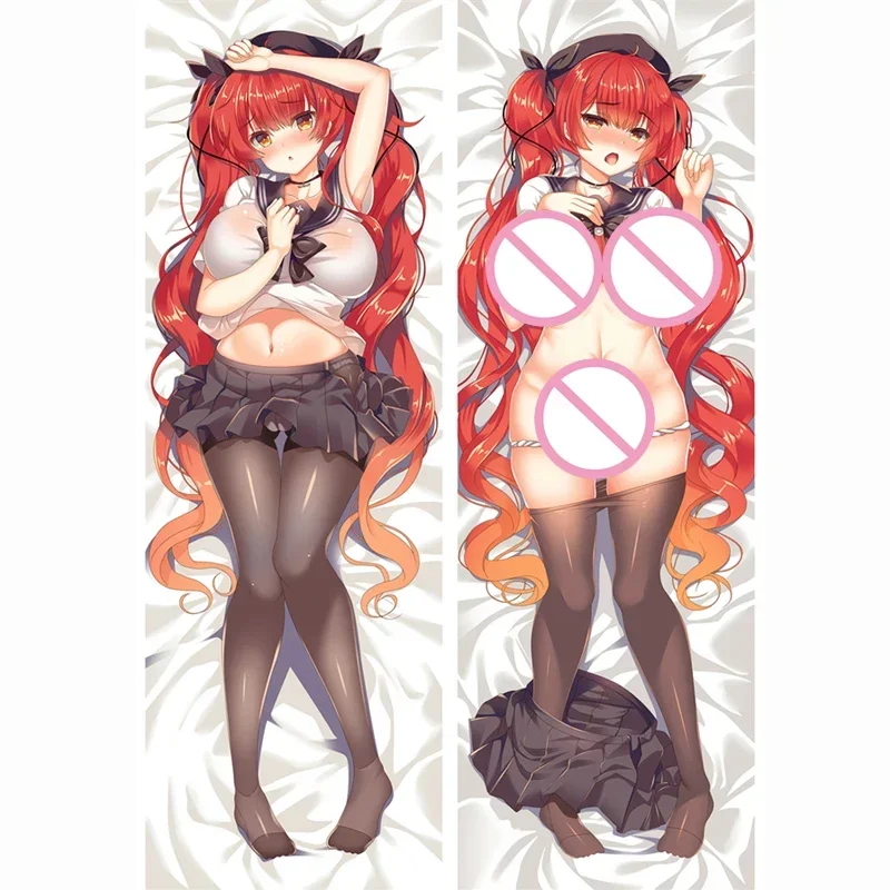 

60x180cm Azur Lane Anime Game Pillow Case USS Honolulu Waifu Dakimakura Sexy Girl Decorative Long Pillow Cover Home Bedding