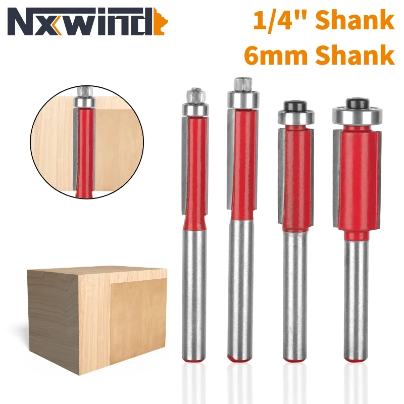 

NXWIND Flum Bit Router Bit Woodworking Milling Cutter For Wood Bit Face sh TriMill Tools Carbide Cutter End Mill