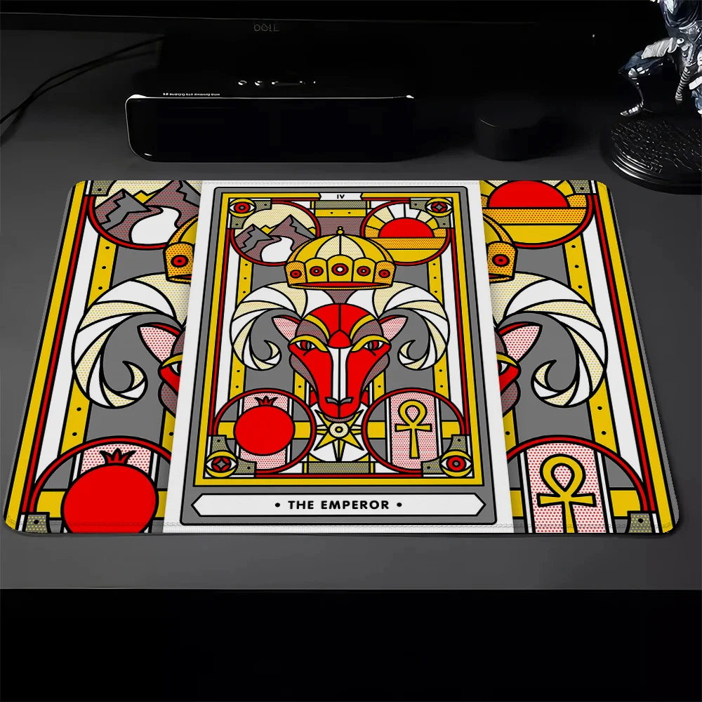 Kawaii Mouse Pad Gamer Small Tarot Pad on the Table Gaming Pc Accessories Rubber Mat Deskmat Mousepad Mats Keyboard Cabinet Pads