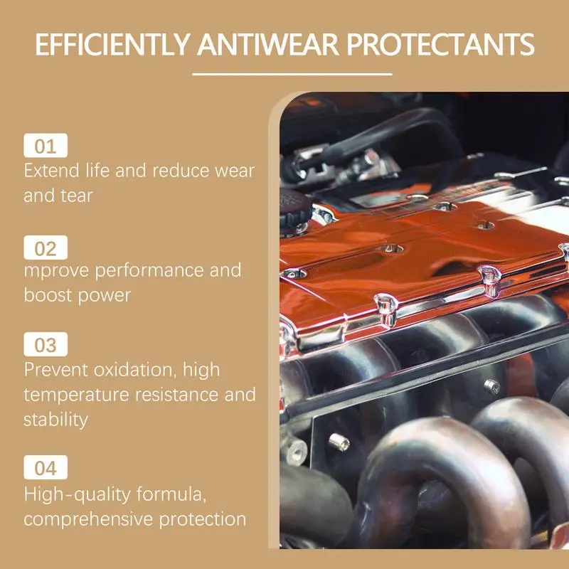 Automotive Engine Protective Agent 100ml Rustproof Protectant Engine Oil Anti-Wear Protective Multifunctional Oil Agent For Car