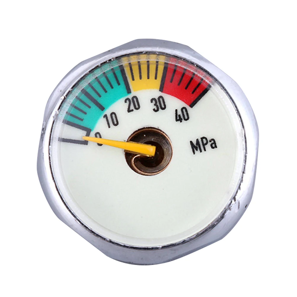 

25Mm Luminous Pressure Gauge Accurate Barometer Measuring Tool Cylinder Gauges Mini Size Lightweight Portable Iron Material