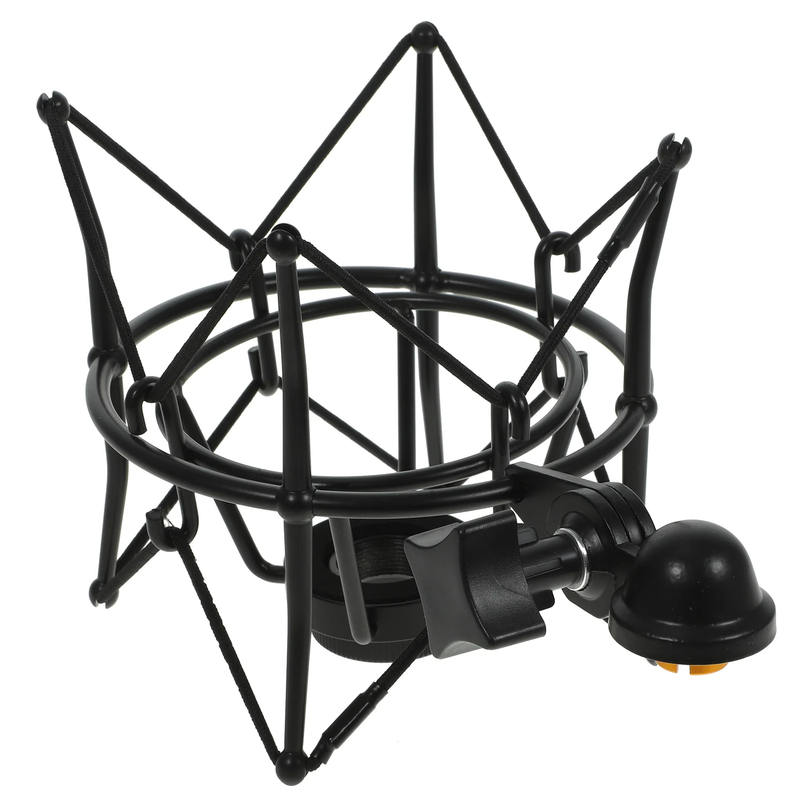 

Metal Microphone Shockproof Stand Black Professional Spider Suspension Mount for Large Diaphragm Condenser Mic Recording Studio
