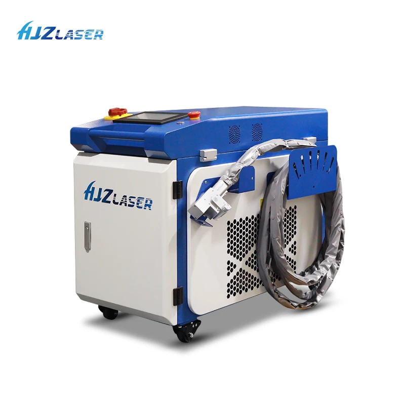

Лазерная установка HJZ LASER для очистки от ржавчины, ручная, 3000 Вт, волоконный лазер для удаления краски и ржавчины с металла, лазерный очиститель 3000 Вт