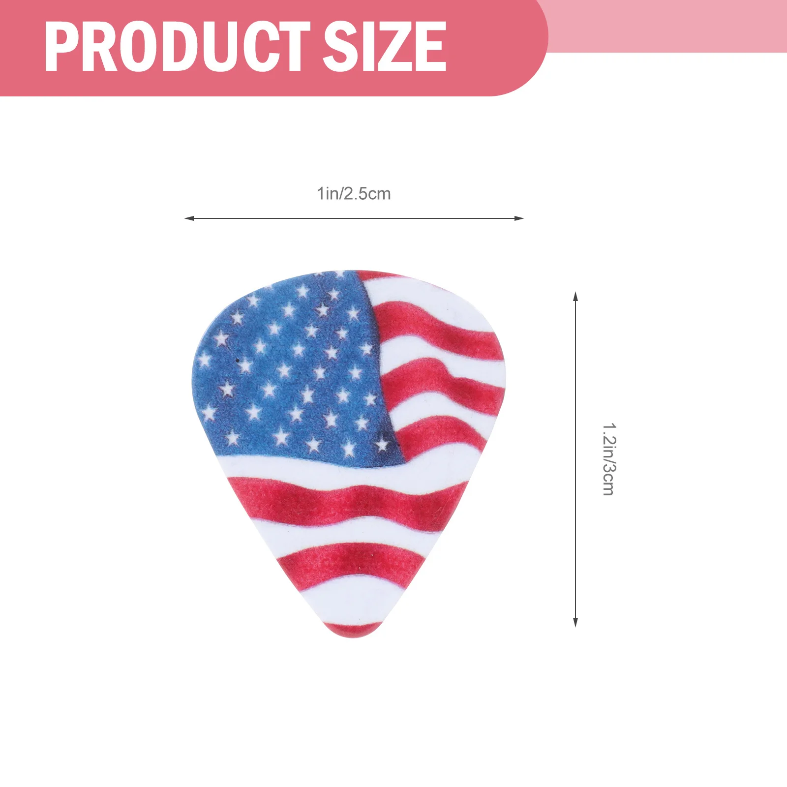 25 قطعة من أعواد الجيتار الصغيرة المتينة للجيتار الشعبي الكهربائي المحمول خفيف الوزن أداة وترية عملية