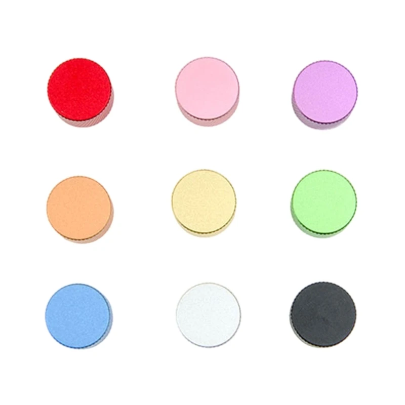 Botões metal giratórios para teclado mecânico, 16mm diâmetro, botão flor ameixa, construção sólida, botão rotativo,