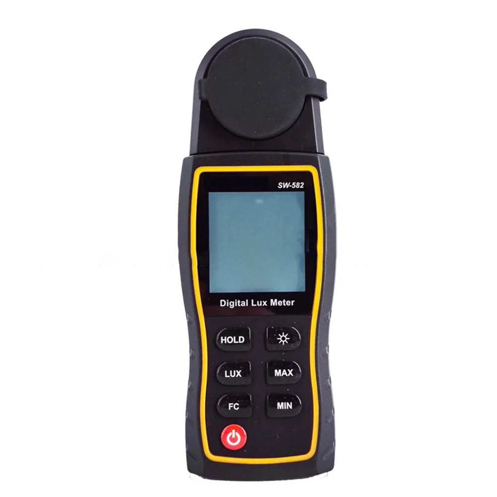 

SW-582 Professional Grade Lux Meter with Backlit Display and 360 Rotation Sensor for Accurate Light Data Capture
