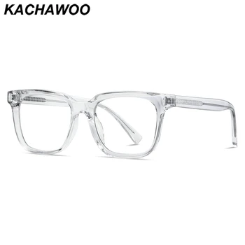 Kachawoo Anti Blue Light Glasses TR90 Acetate Men Square Glasses Frame for Women Trend…