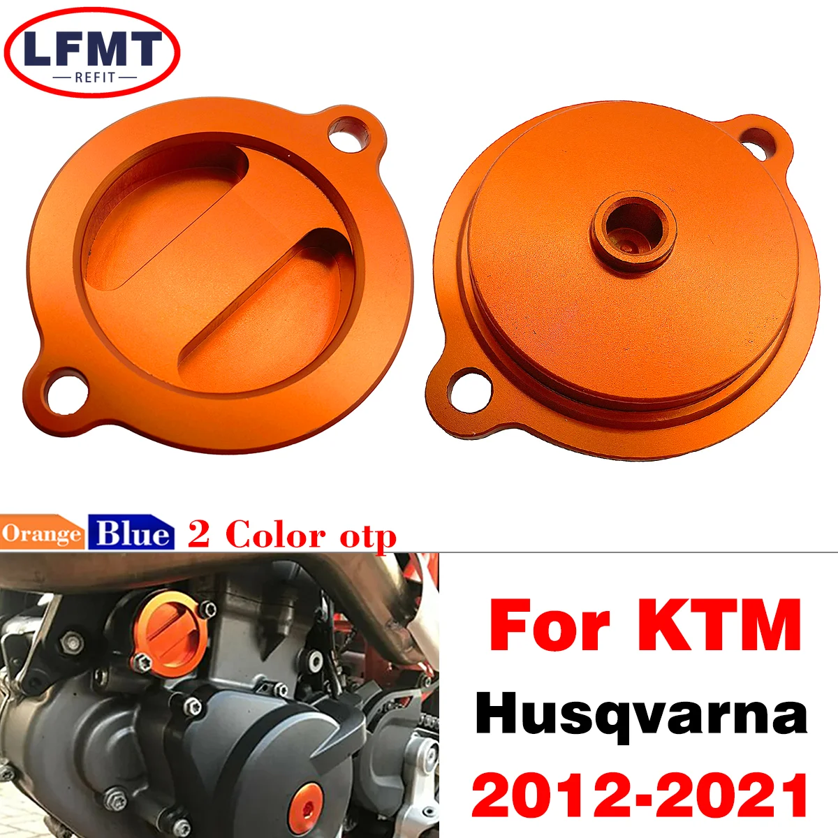 

For KTM SXF XCF EXCF XCFW EXC XCW SMR FREERIDE 690 990 1050 1090 1190 1290 Super Adventure R S Engine Oil Filter Cap Cover Plug