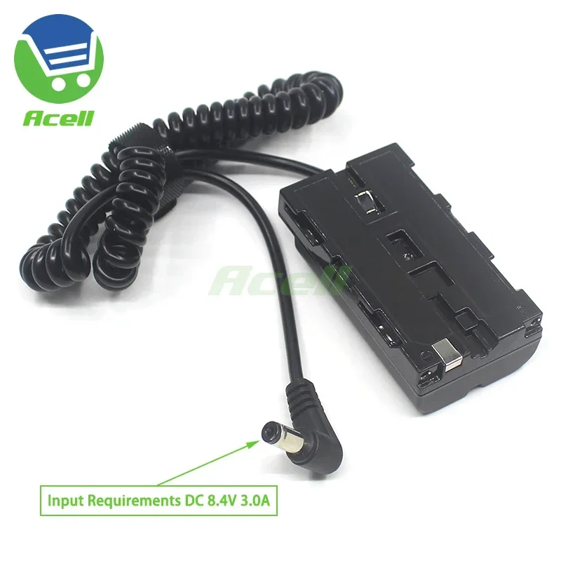 DR-F550 Dummy Battery Coupler for Monitors / Lights / Lamps / Camera Replace SONY DK-415 NP-F550 F570 F750 F770 F970 Battery