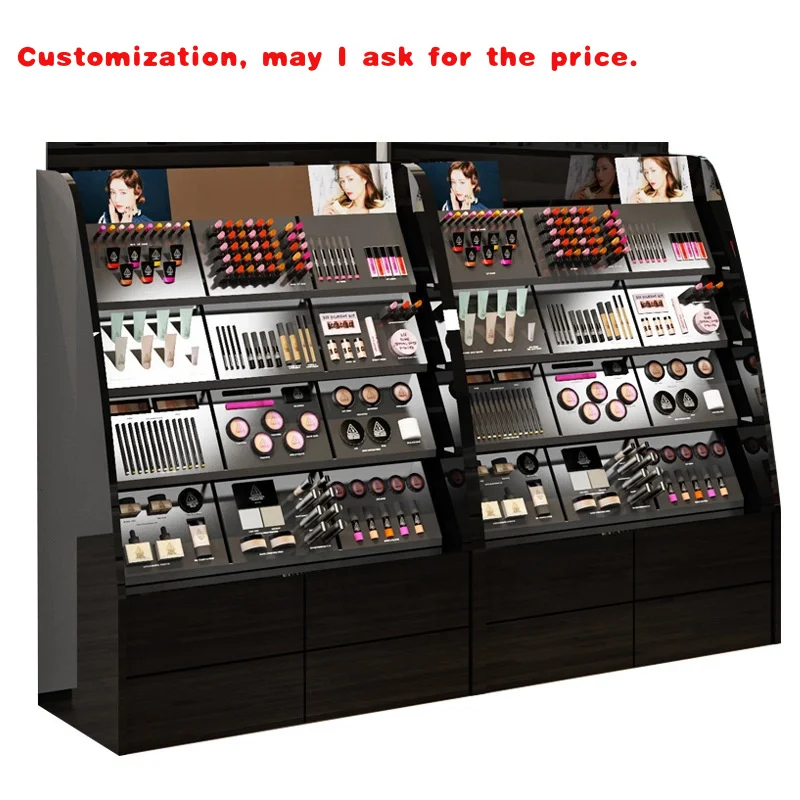 custom.Customized Shelves Racking Storage Store Shelves  Retail Cosmetic Display