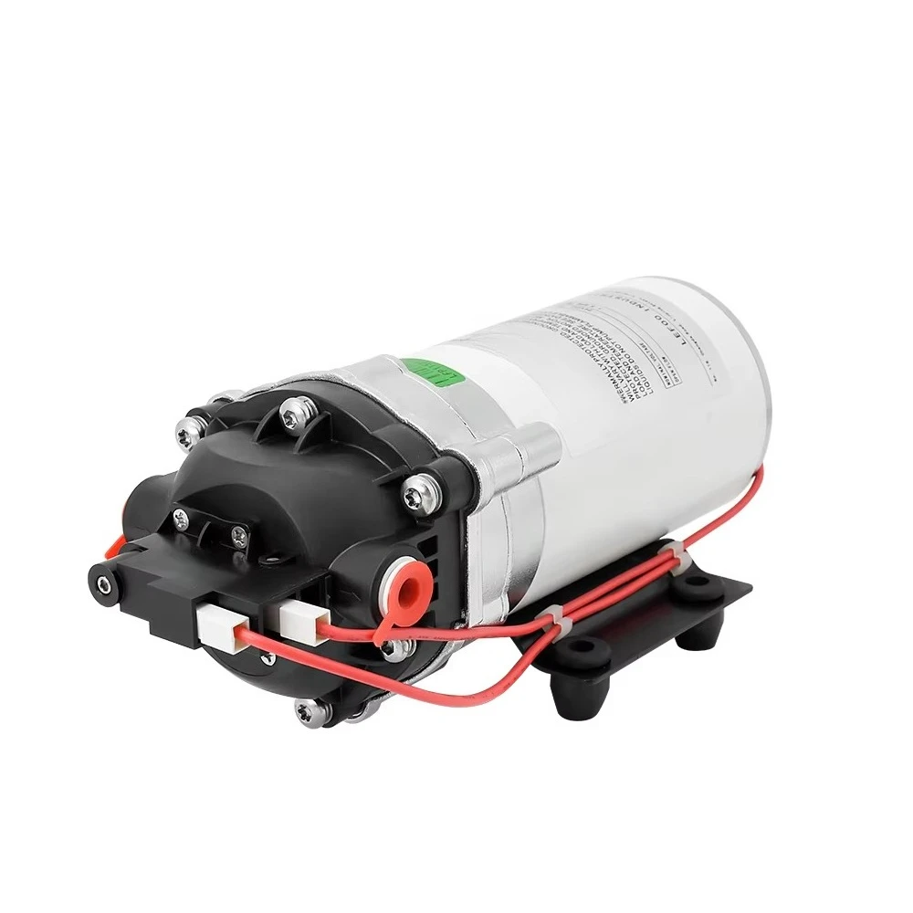 Oywj pour LEFOO 12V DC diaphragme électrique haute pression pompe de surpression d'eau douce RV Marine RO système Compatible Durable