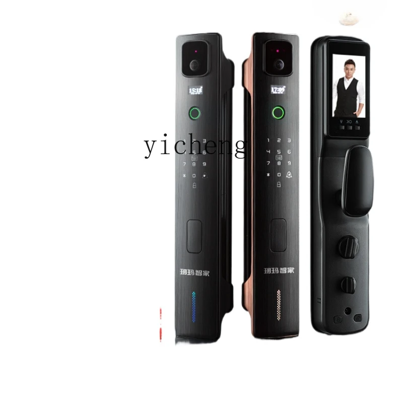 cc293d Face Recognition Smart Lock Password Lock Anti-Theft Household Fingerprint Door Lock view 2