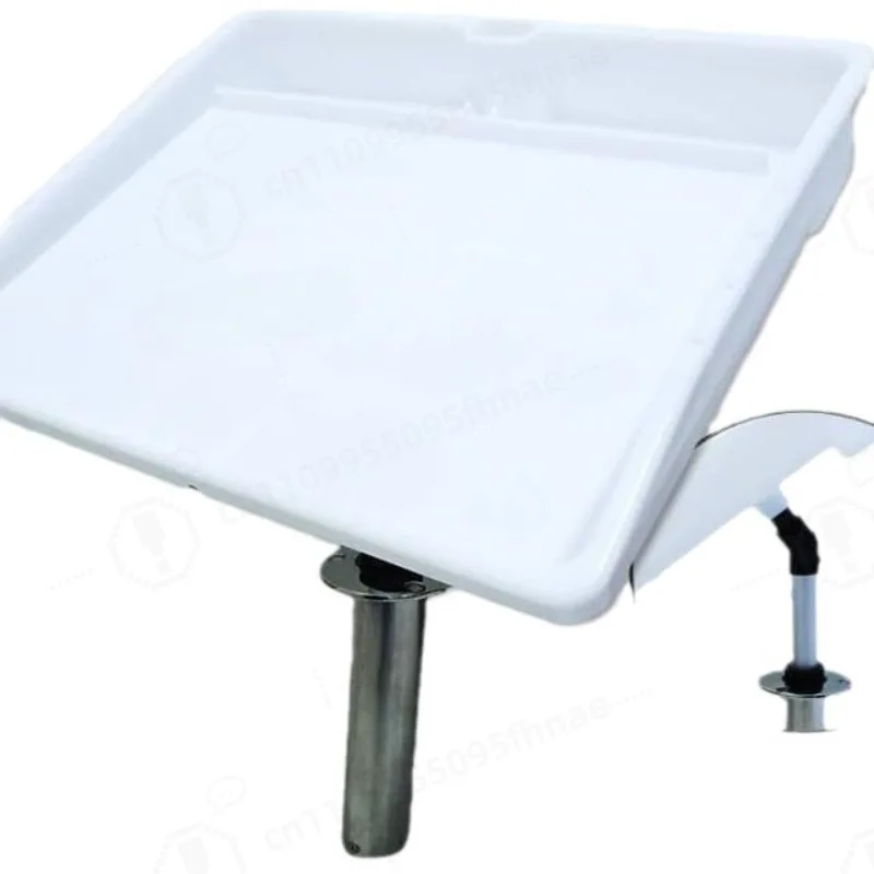 Professional-Grade Bait Board for Fishing Boats, Adjustable Fillet Table with Engraved Fish Scale & Knife Storage