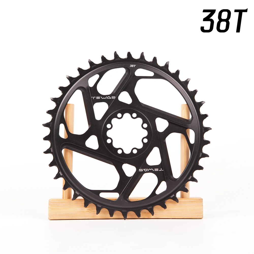 TEWAS 3mm Offset 8 Bolt MTB Chainring CNC Hollow Narrow Wide Sprocket 36T 38T for SRAM ETAP AXS KRAFT RED 8 NAIL 7075 Aluminum