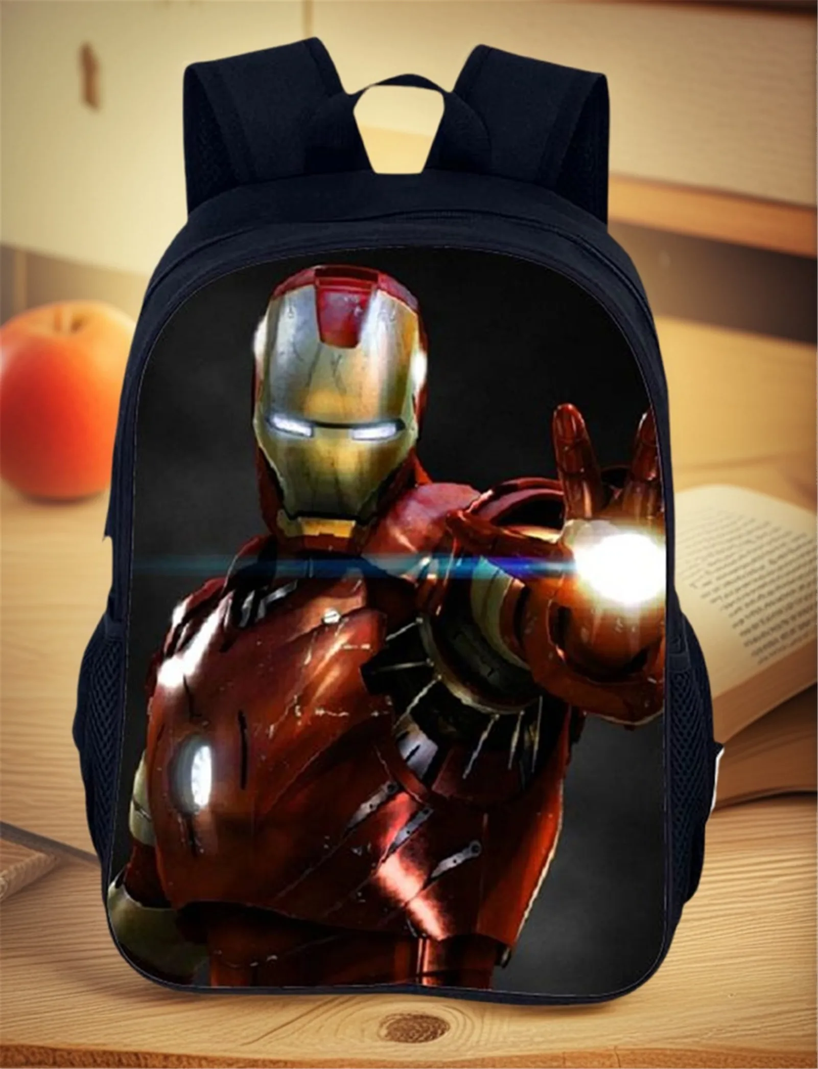 

Novelty Iron Man Backpack Unisex Kids Waterproof School Bag-Lightweight Student Marvel Book Bag Travel Rucksack