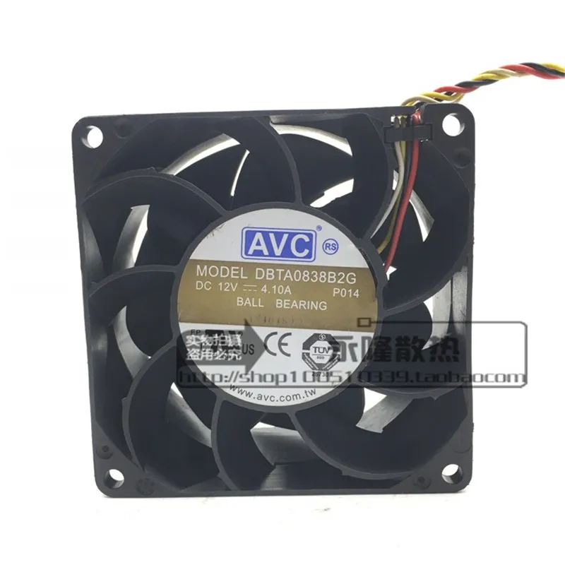 

Original DBTA0838B2G 12V 4.1A 8CM 80 * 80 * 38MM 4-wire PWM modified supercharged ultra violent Cooling fan