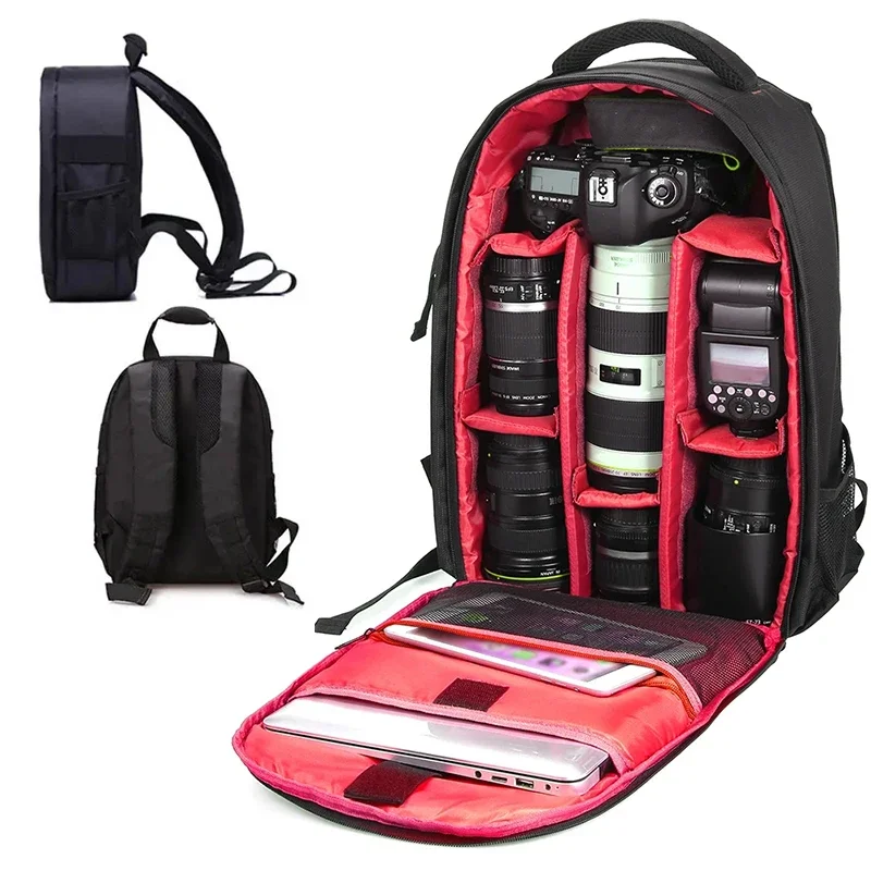 Multifunktion ale kamera tasche nikon canon digitale linse outdoor fotografie rucksack leichter wasserdichter stoff große kapazität