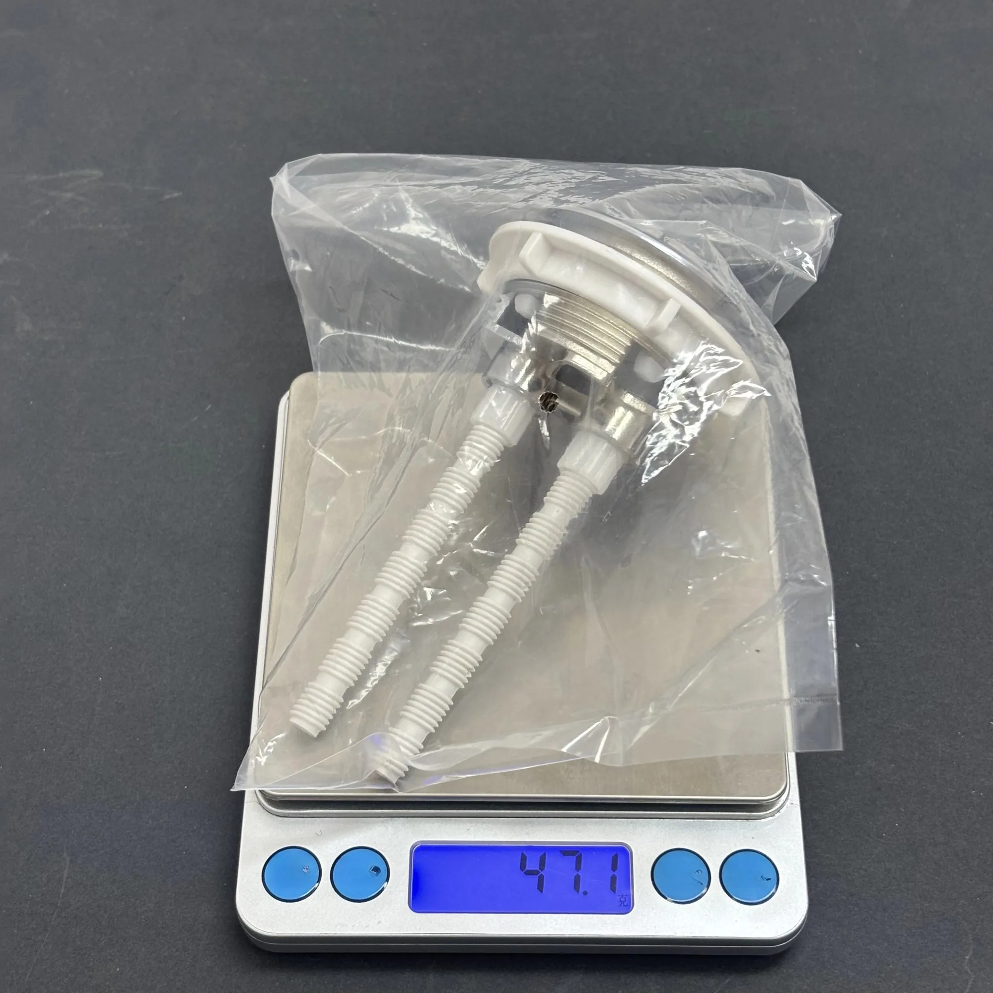 

Кнопка двойного смыва для унитаза, матовая отделка, простая установка, регулируемая длина штока, прочная конструкция из АБС-пластика