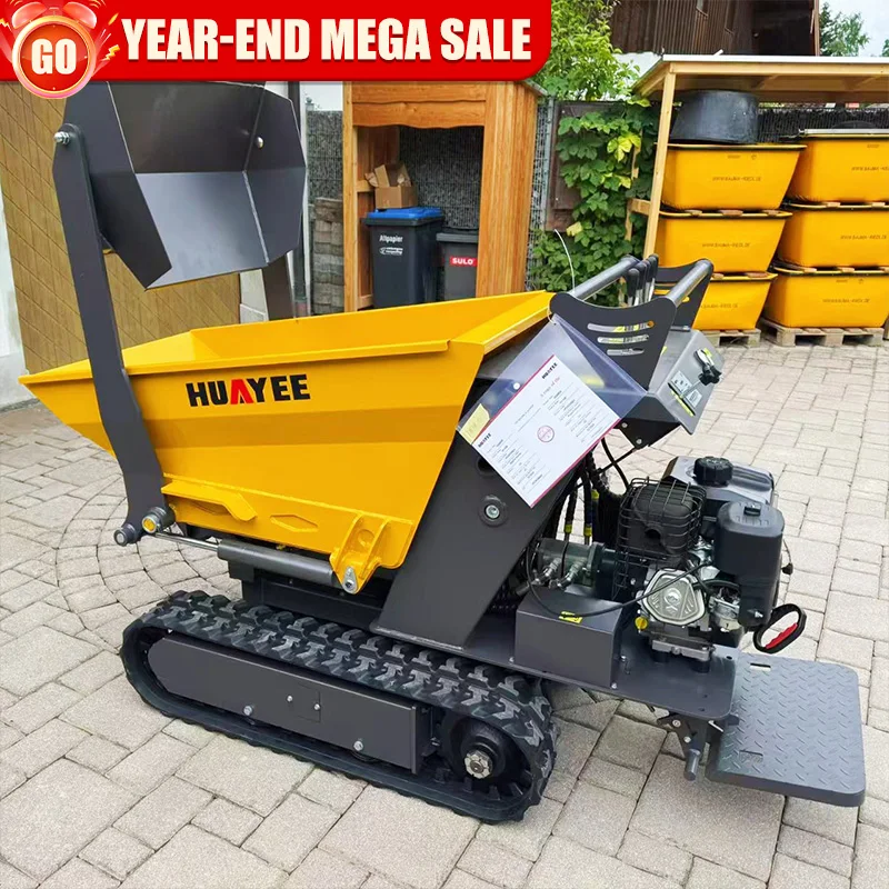 

Customize Mini Tracked Dumper Fast delivery Hydraulic Diesel DumpTransporter Multifunctional Crawler 800kg Mini Dumper Truck