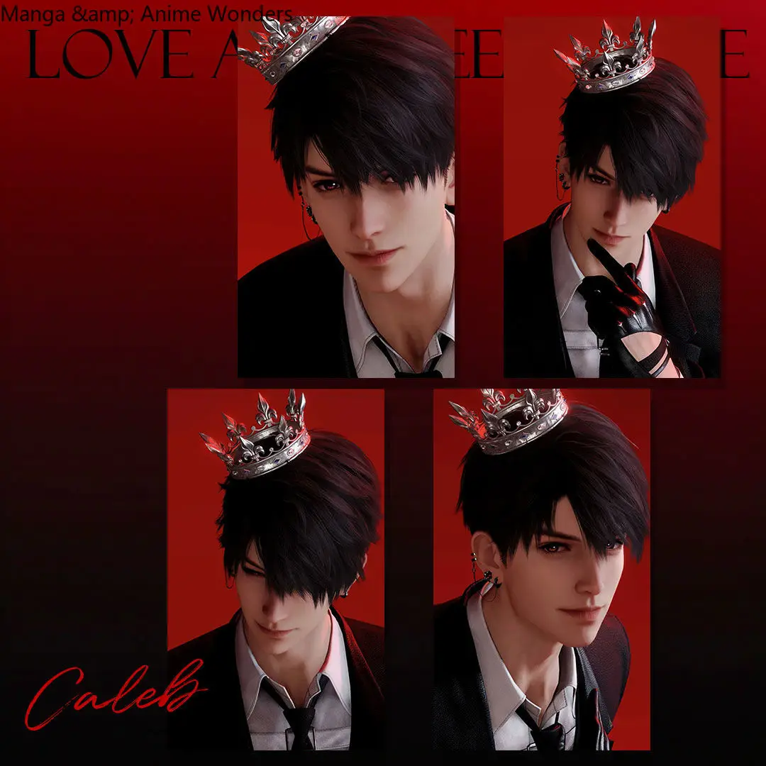 4 قطعة الحب و Deepspace Caleb 3 بوصة بطاقة صغيرة تأثيري تاج عيد ميلاد لعبة هدية عيد الميلاد موضة المشجعين جمع شخصيات كرتونية