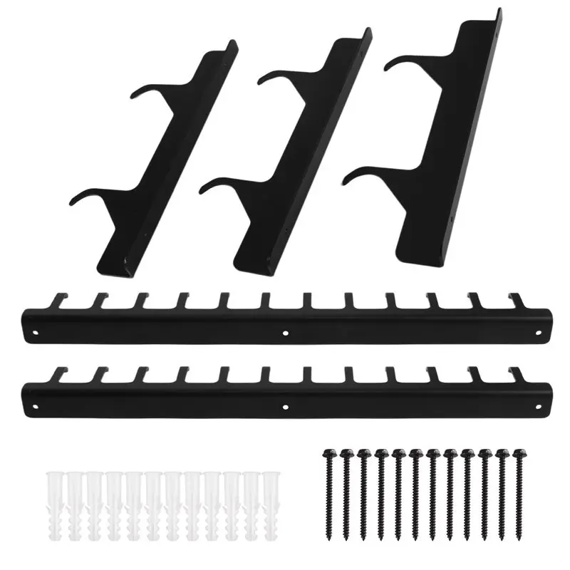 HOTB72A Lat Pull Down Bar Storage Rack Gym Storage Wall Organizer Gym Accessories Workout Equipment