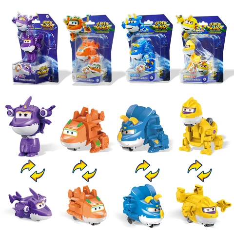 Super Wings Трансформеры Самолеты с Динозаврами 14 шт