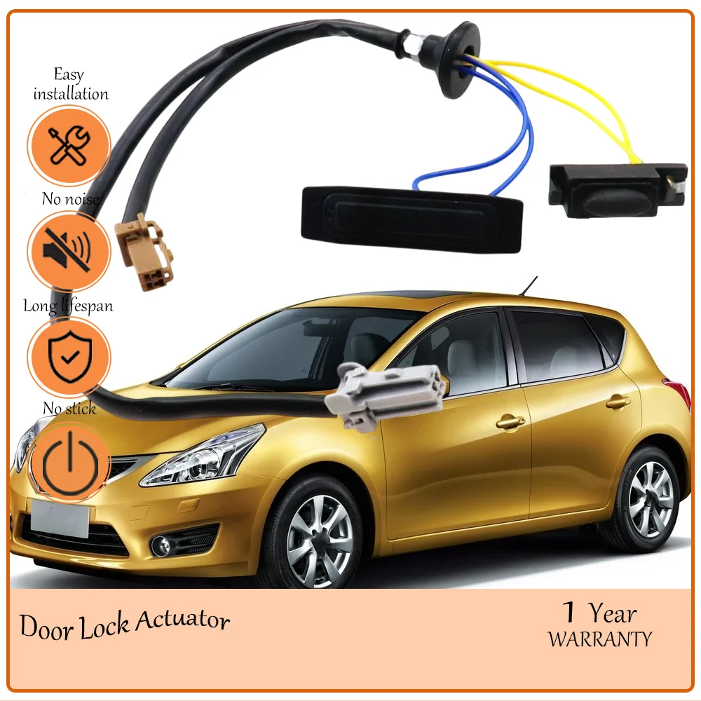 Durable Car Trunk Opener Switch Boot Release with Cable oem 25380-2DT1A Fit Old Tiida C11 High-Trim Nissan Sentra Versa Latio