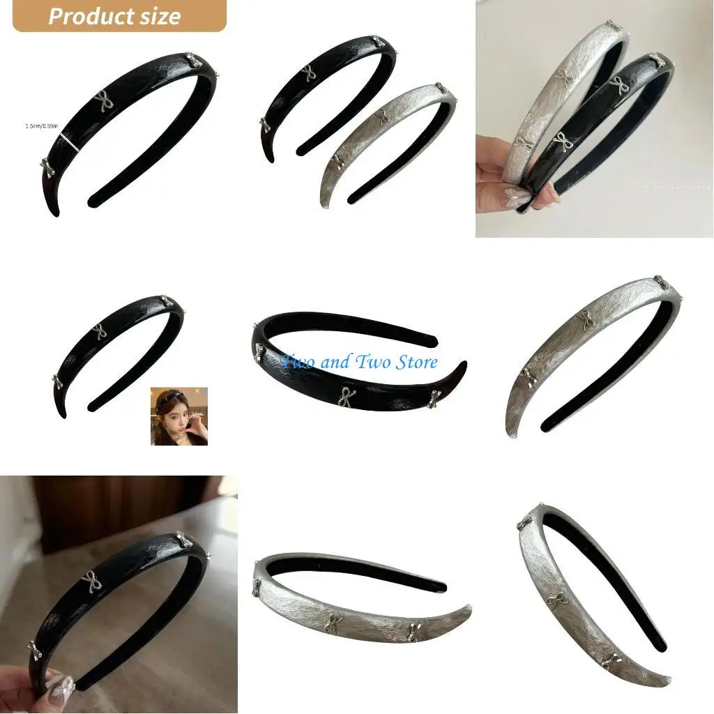 HX6F – bandeau tendance avec nœud papillon, couvre-chef ballet doux pour femmes