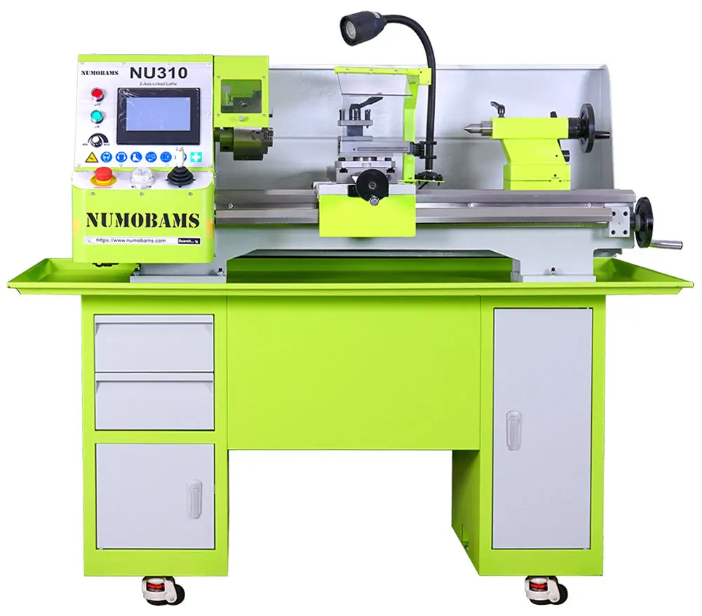 Metal Lathe Machine NU310 2.2KW Semi-CNC 310mm Swing 750mm Distance 38mm Spindle Bore