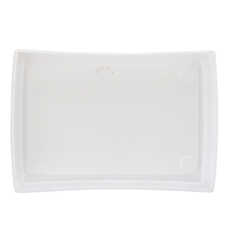 RISE-2Pcs 7.2X5.2X2.1 سنتيمتر المعلمين ختم الحبر والوسادة لعبة أطفال-أبيض